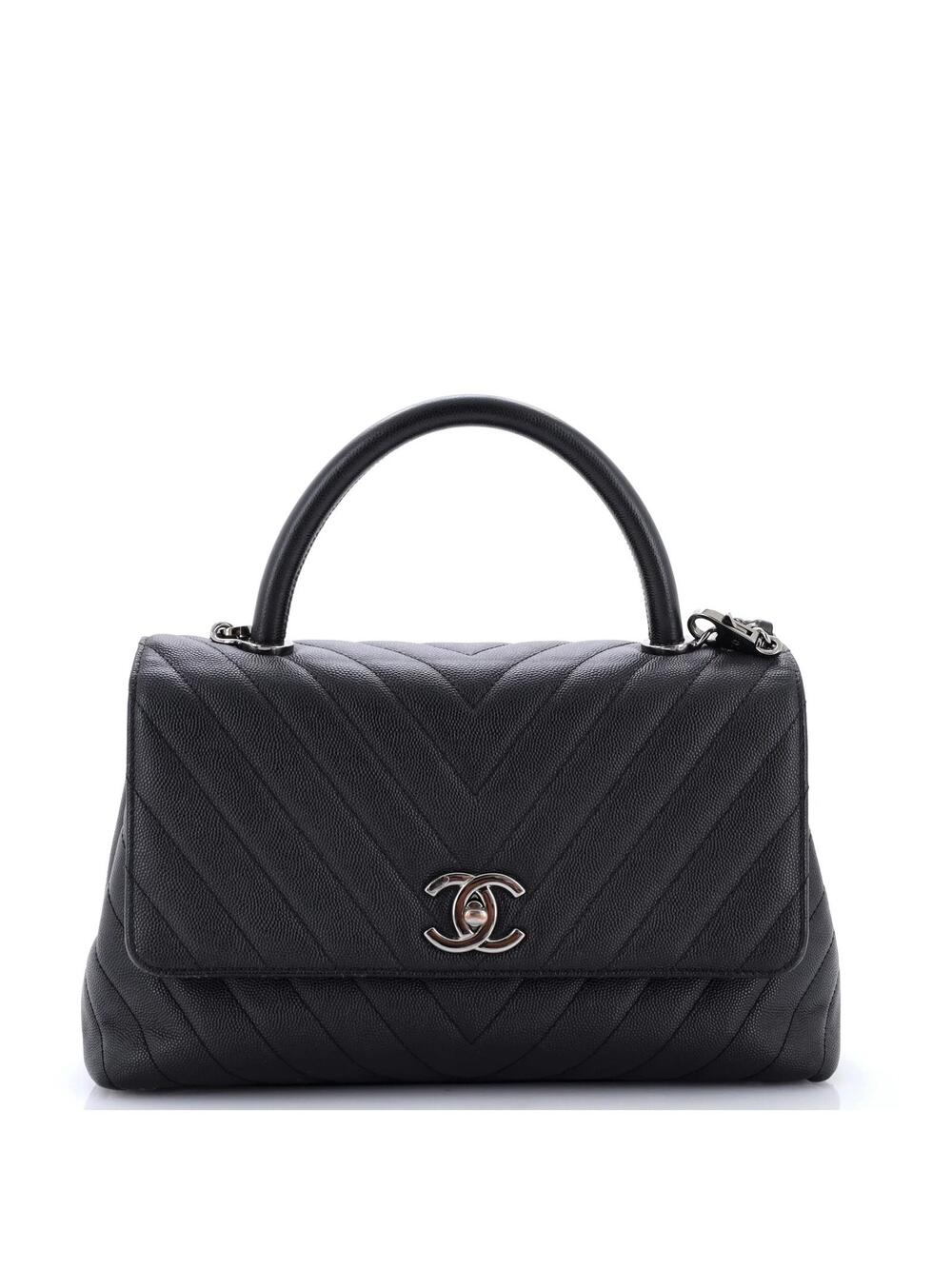 Chanel Coco Top Handle Bag Chevron #336740C50B